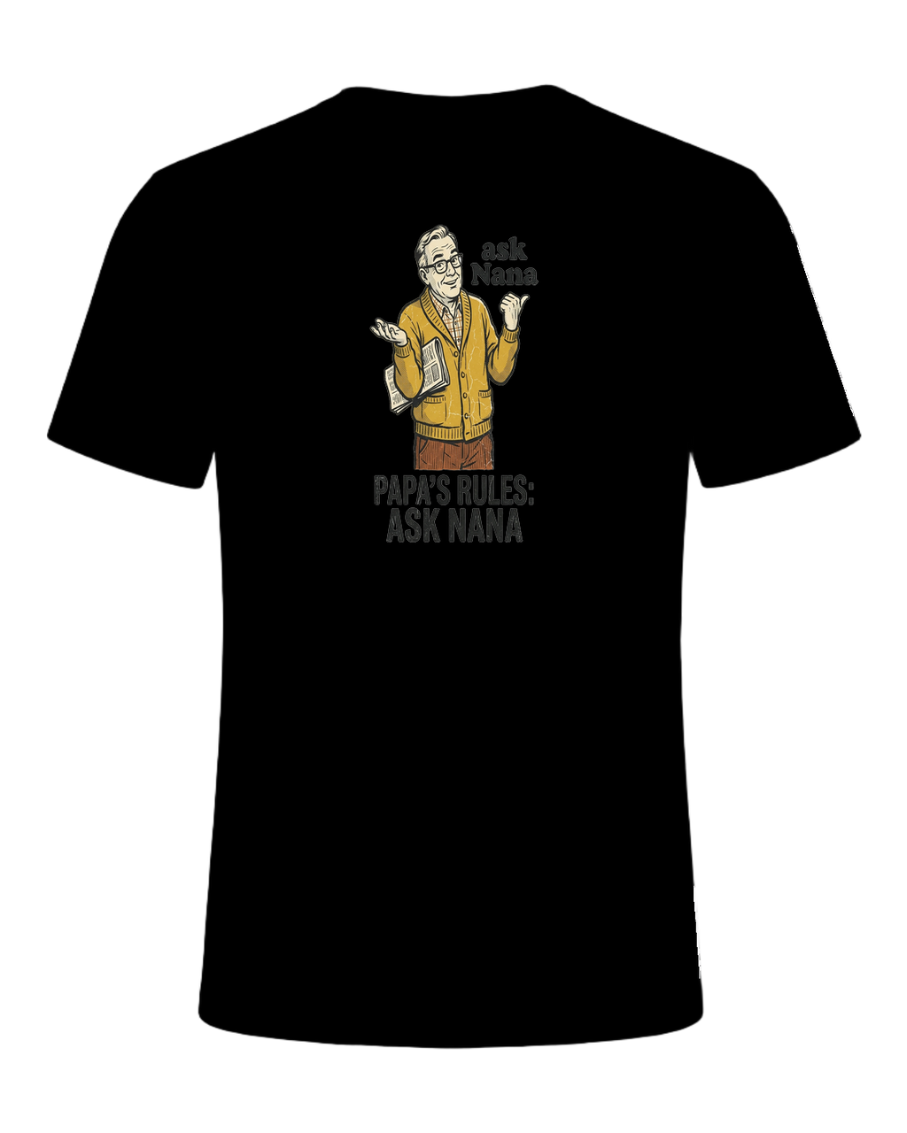 Papa's rules: ask Nana — Black