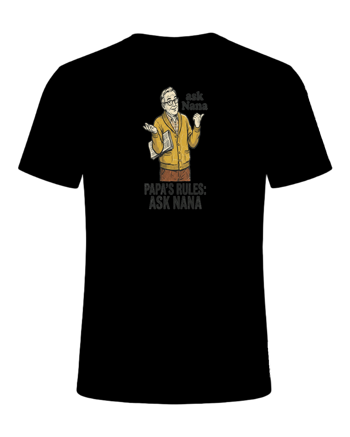 Papa's rules: ask Nana — Black