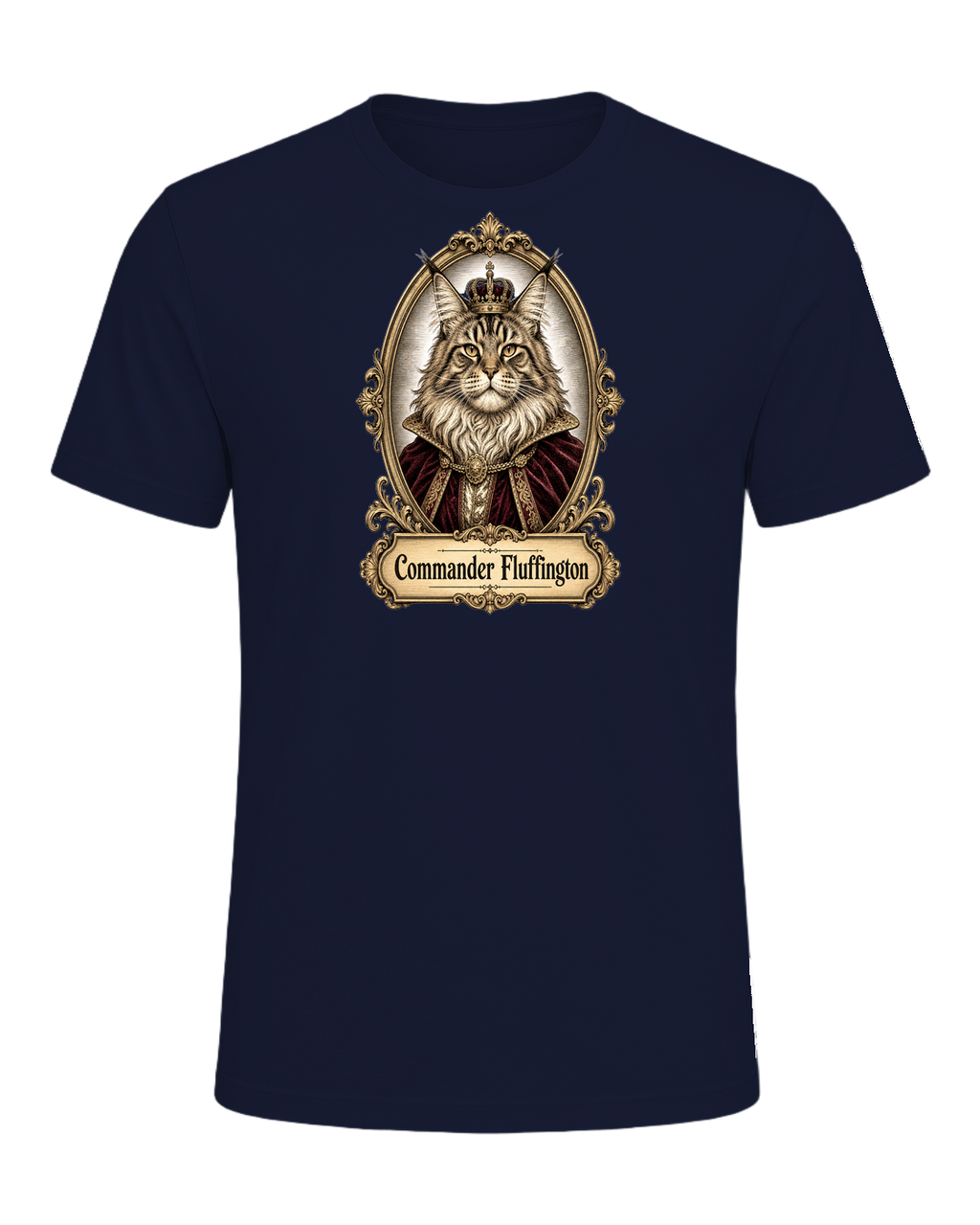 Maine Coon Royalty — Navy