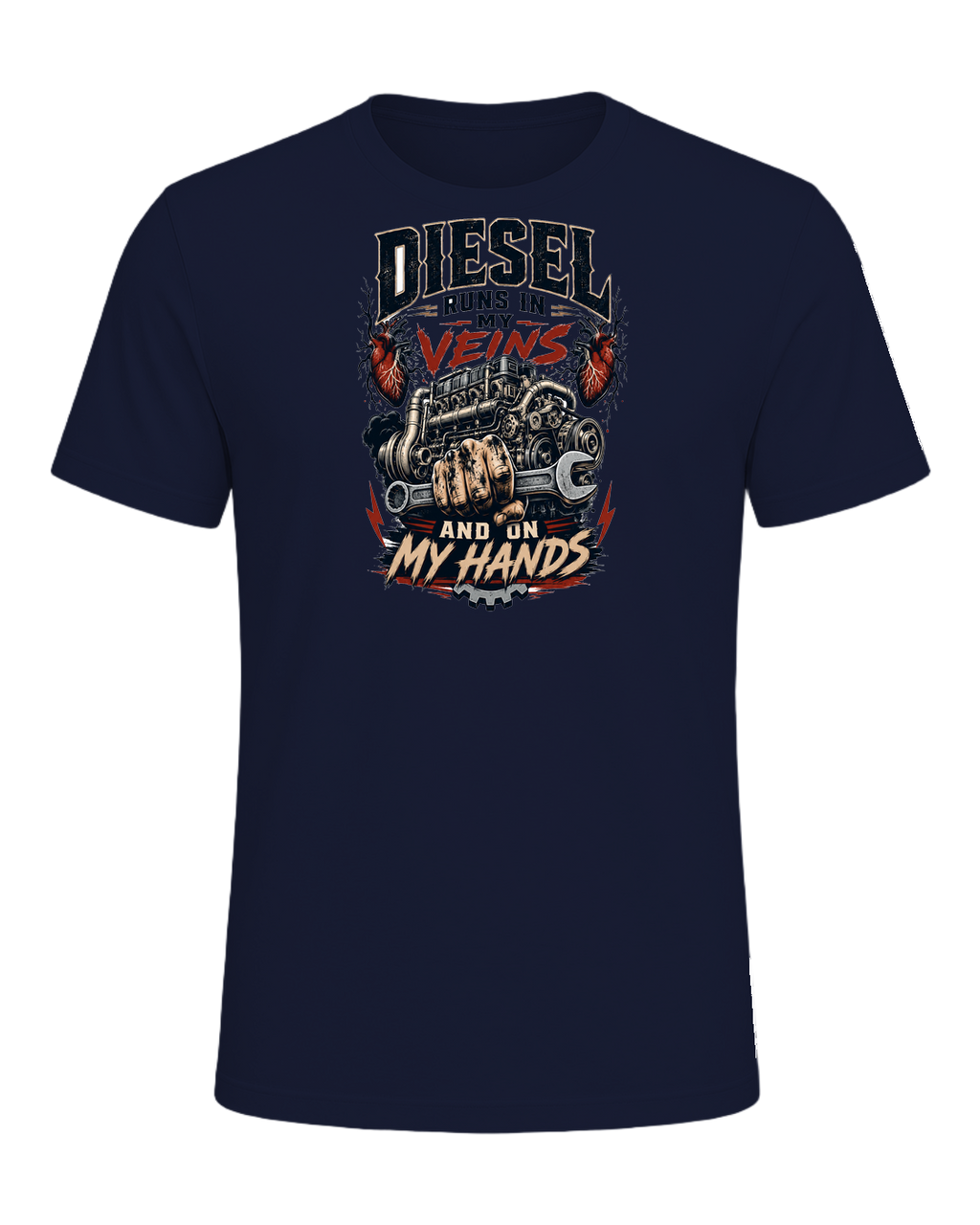 Diesel runs in my veins and on my hands — Navy
