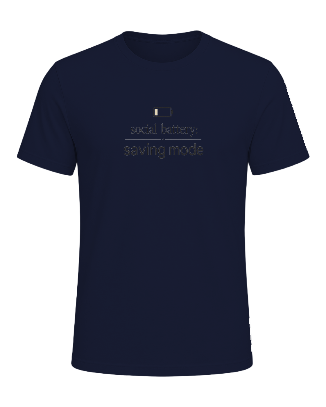 social battery: saving mode — Navy