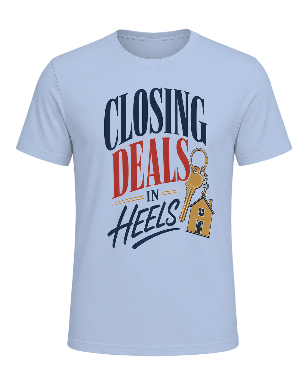 CLOSING DEALS IN HEELS — Baby Blue
