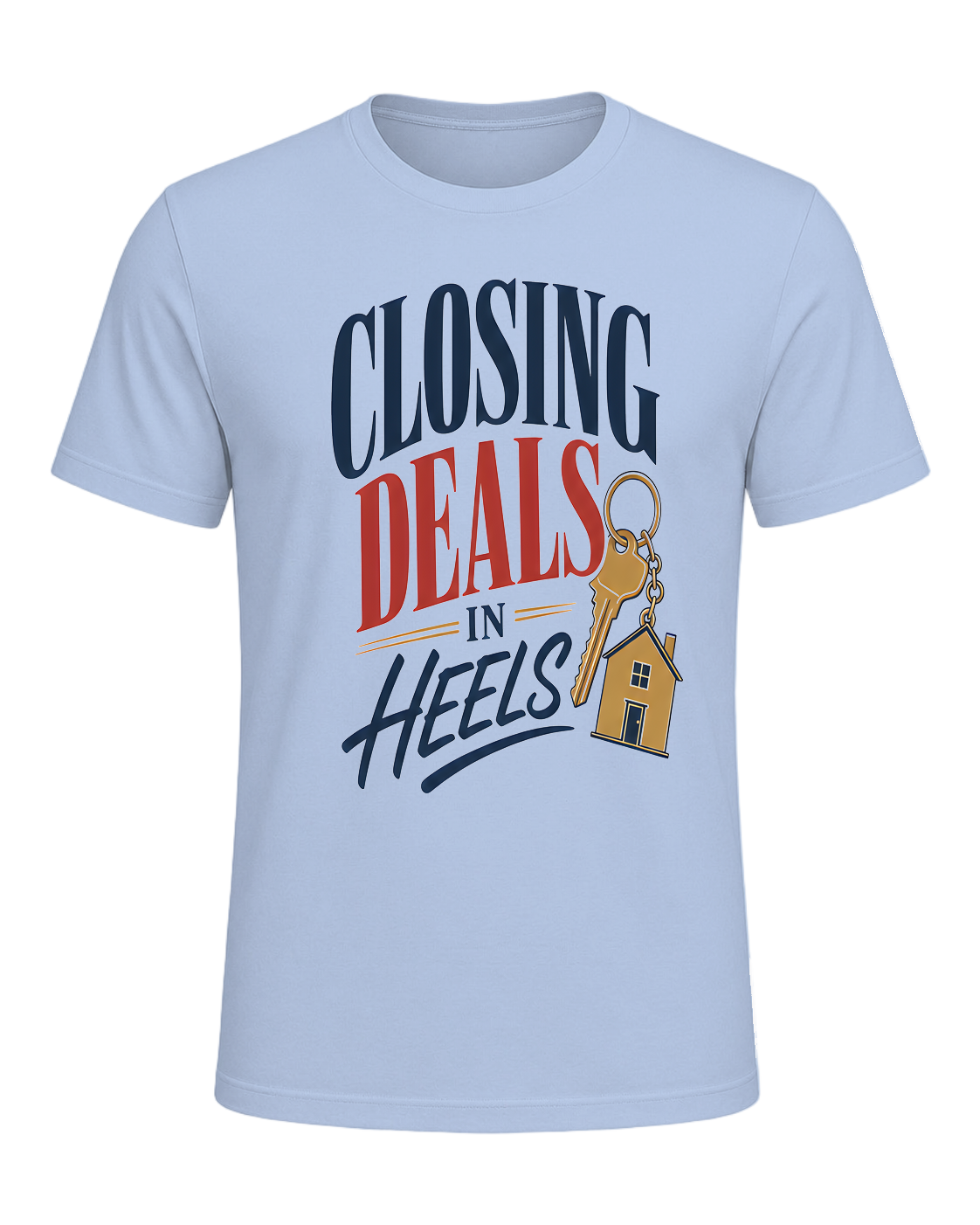 CLOSING DEALS IN HEELS — Baby Blue