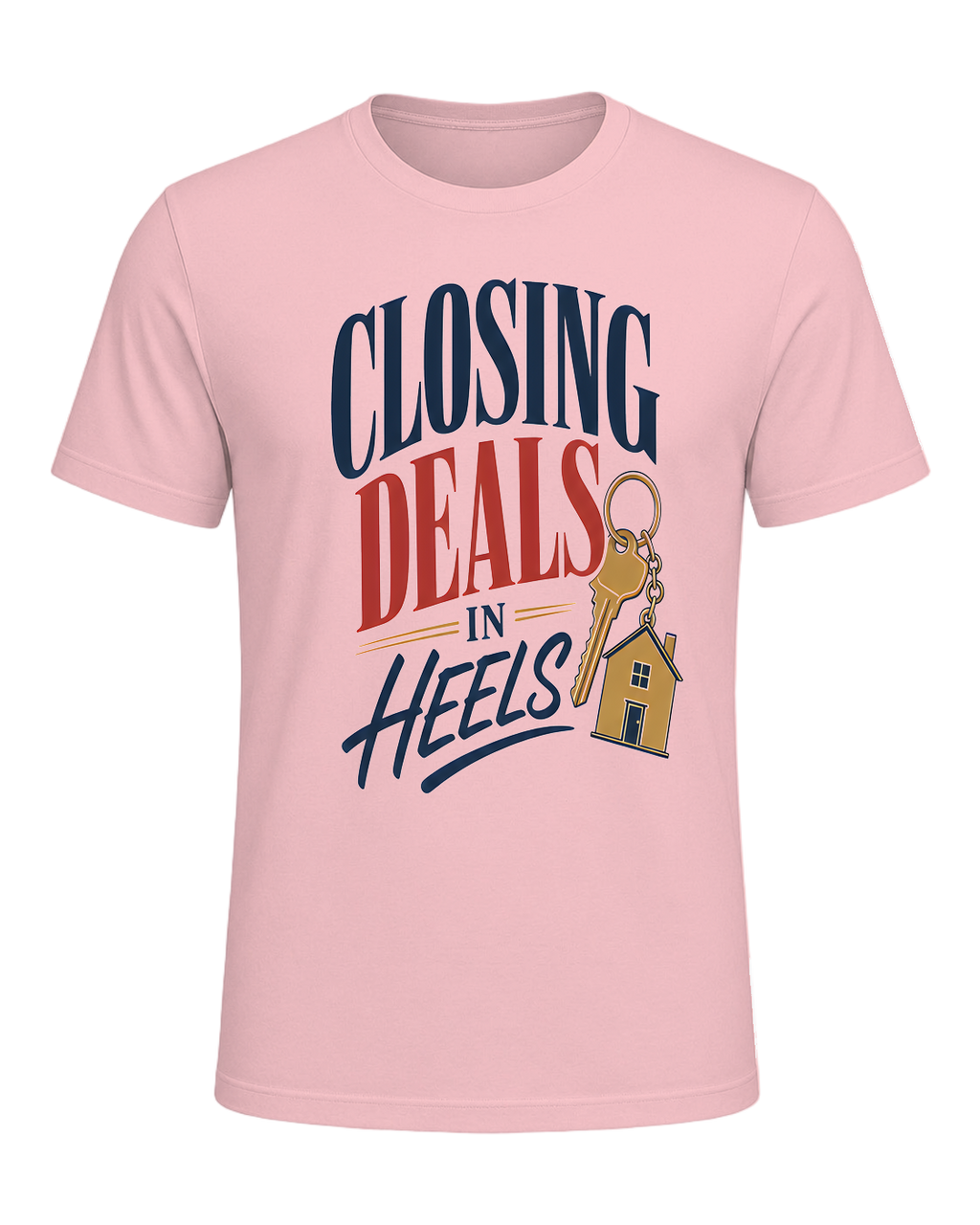 CLOSING DEALS IN HEELS — Pink