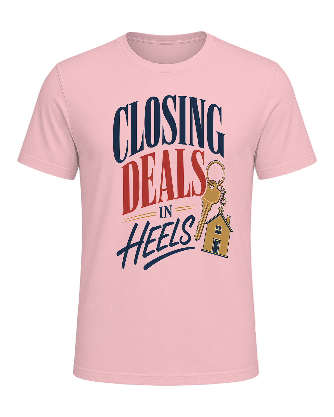 CLOSING DEALS IN HEELS — Pink