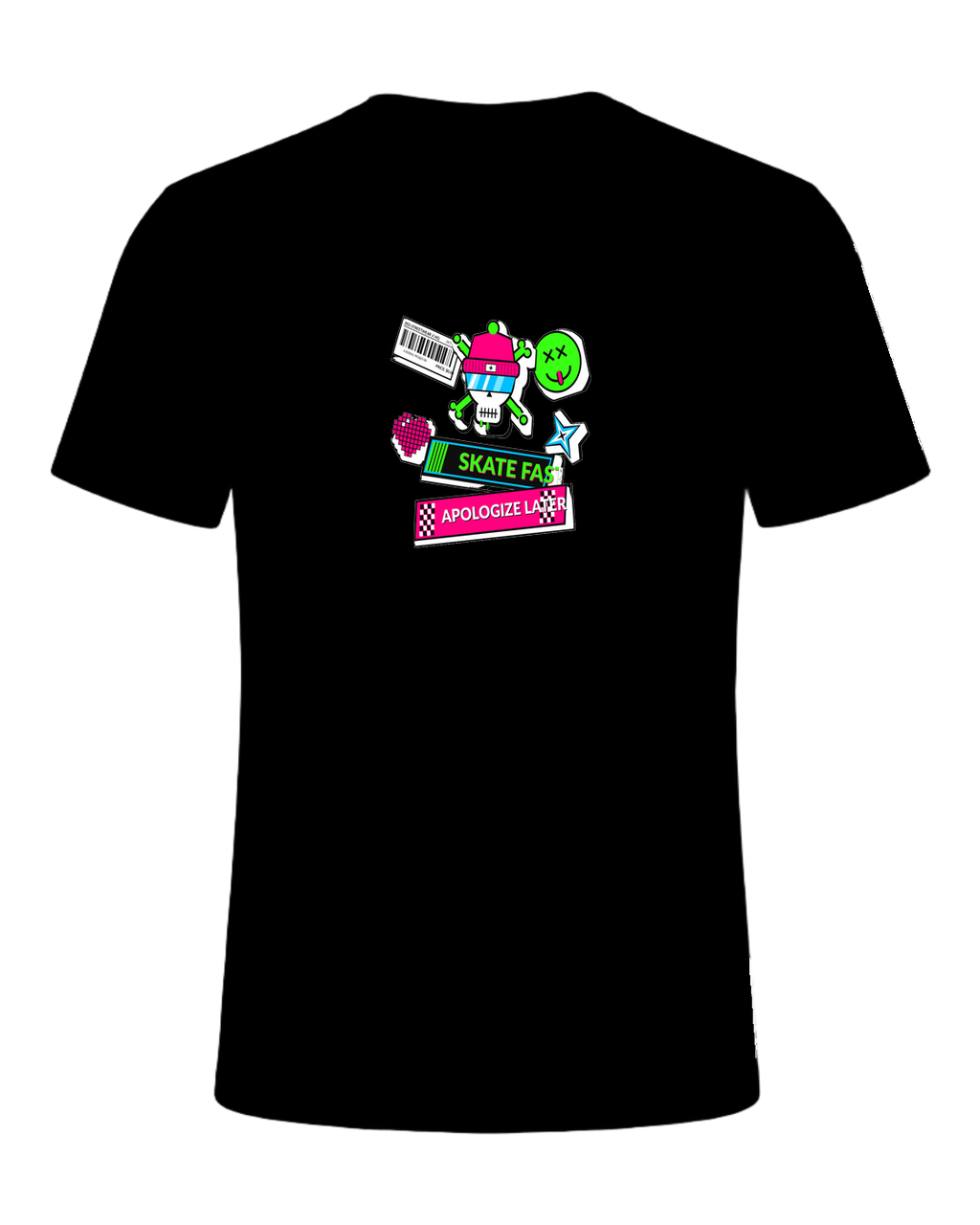 SKATE FAST APOLOGIZE LATER — Black