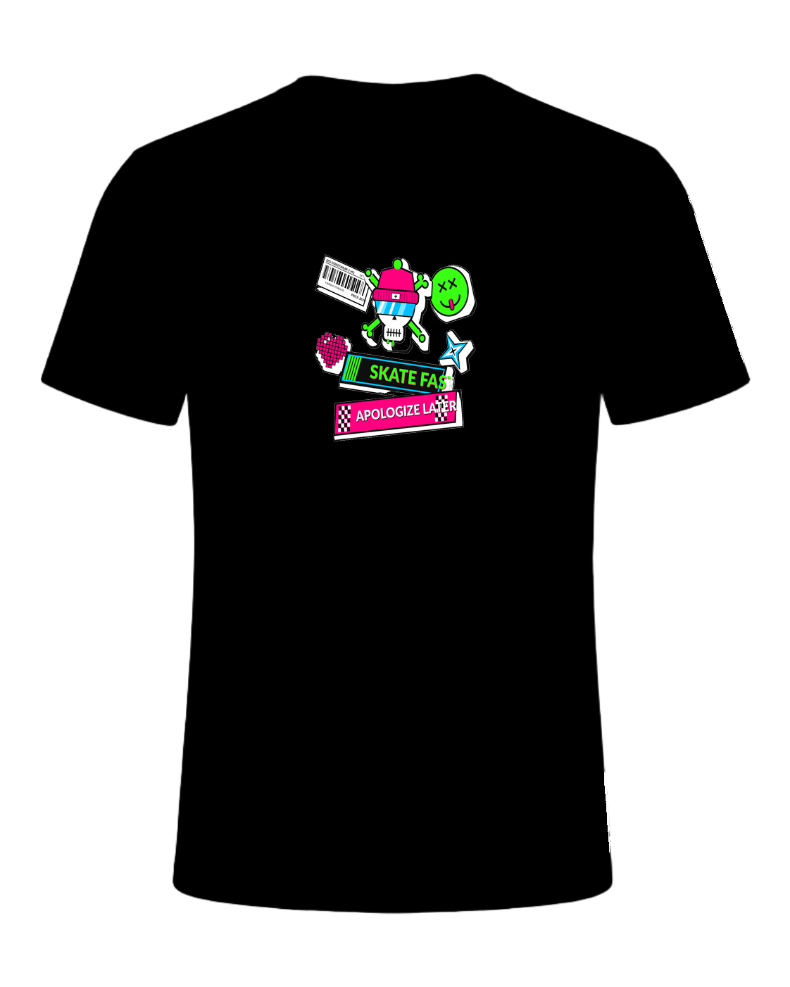 SKATE FAST APOLOGIZE LATER — Black