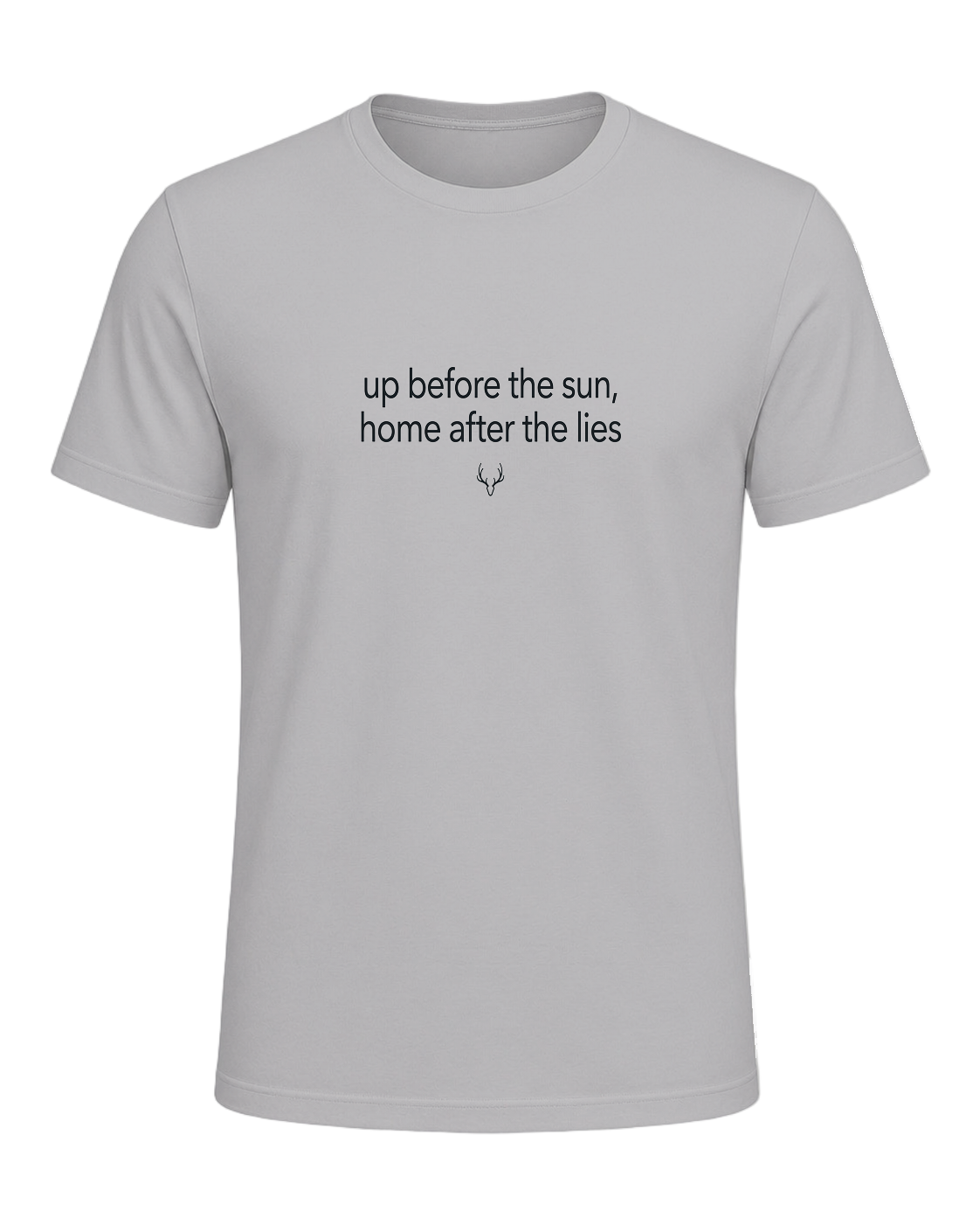 up before the sun, home after the lies — Athletic Heather