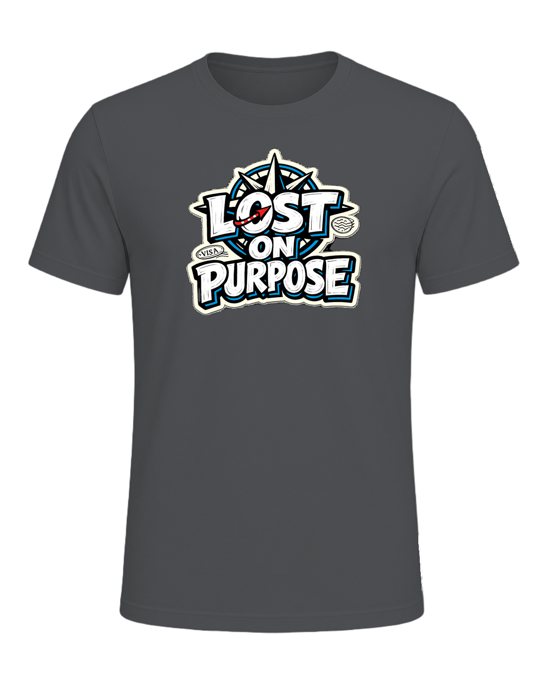 A loud travel tee for wanderers who treat detours like the destination. — Asphalt