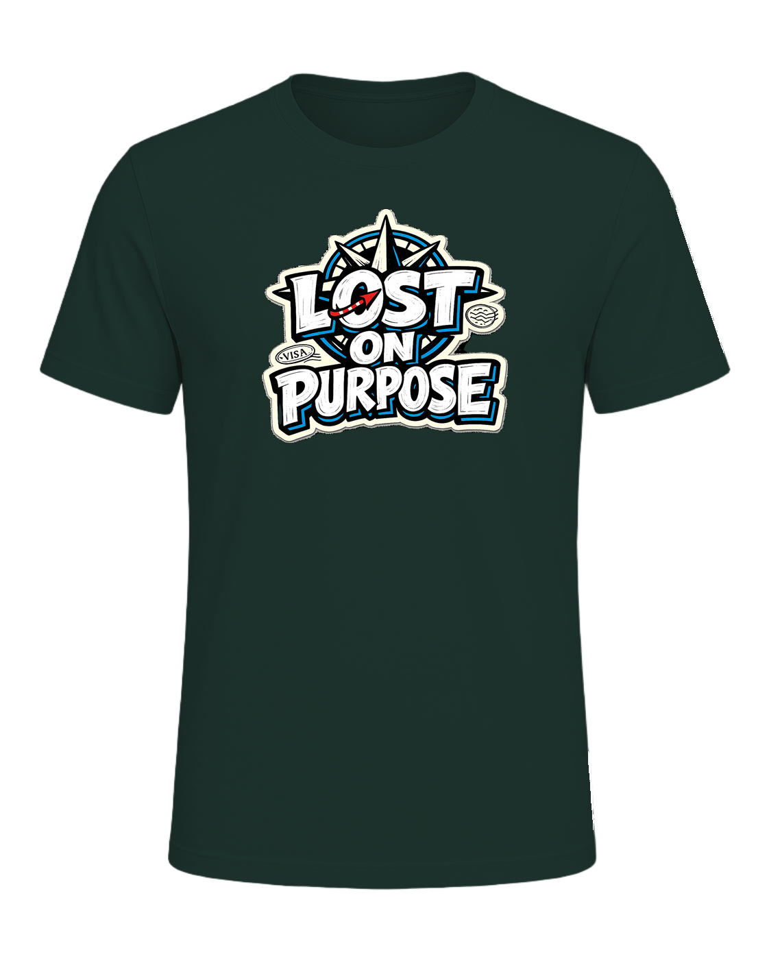 A loud travel tee for wanderers who treat detours like the destination. — Forest