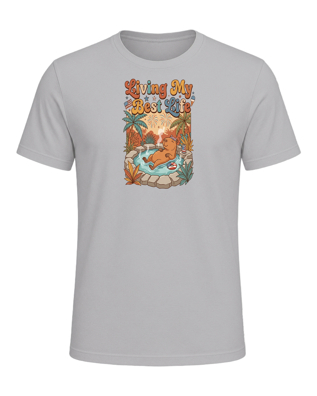 Capybara Chill Vibes — Athletic Heather
