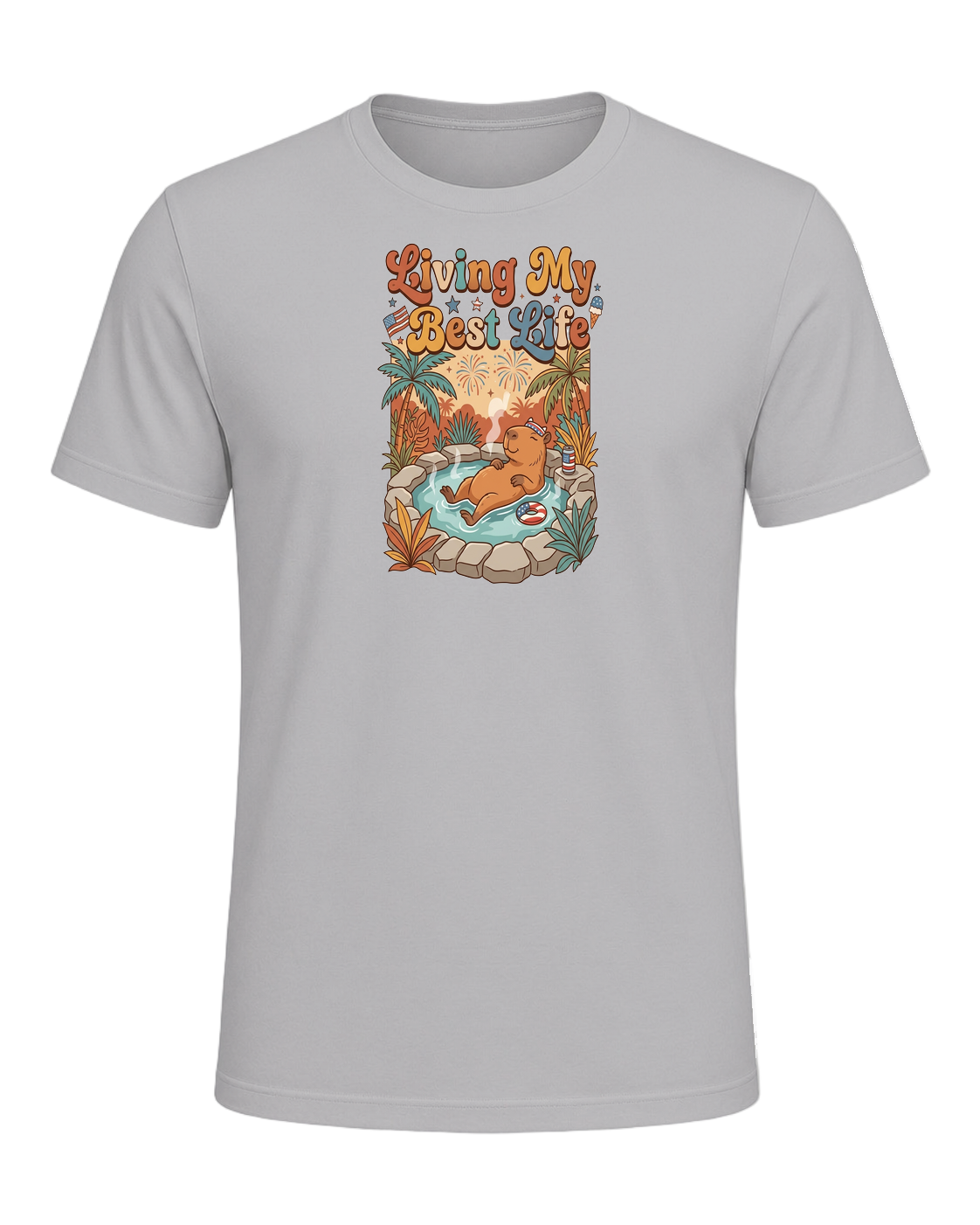 Capybara Chill Vibes — Athletic Heather