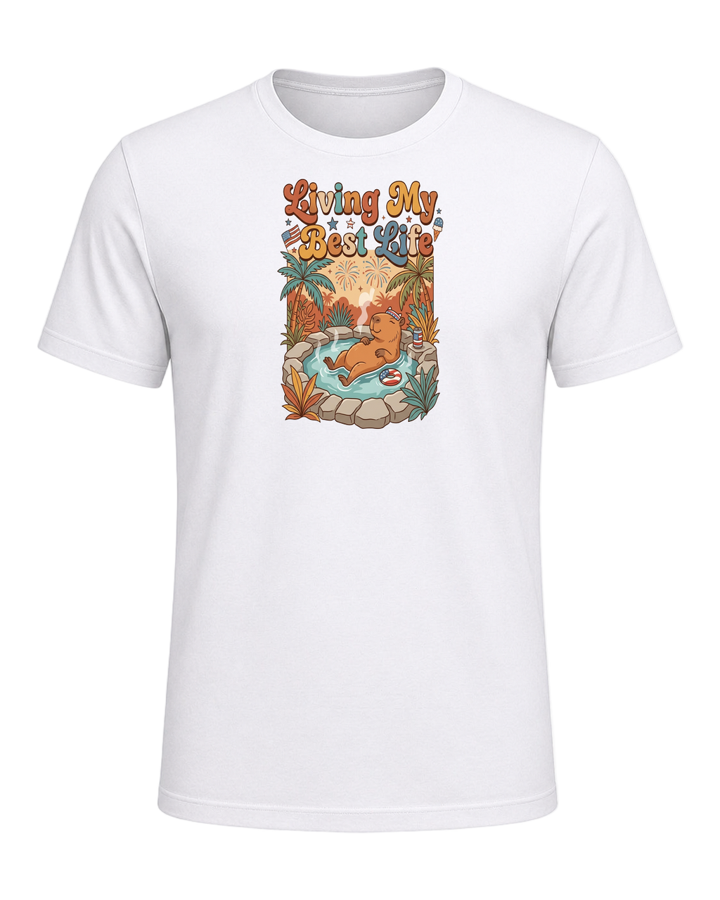 Capybara Chill Vibes — White