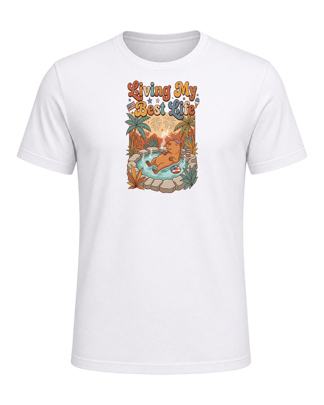 Capybara Chill Vibes — White