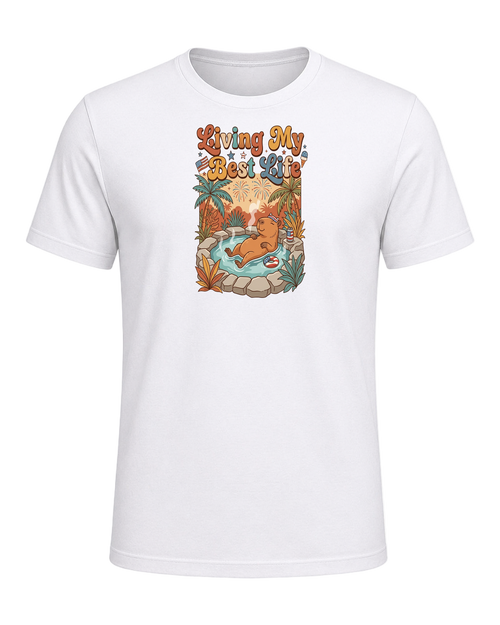 Capybara Chill Vibes — White