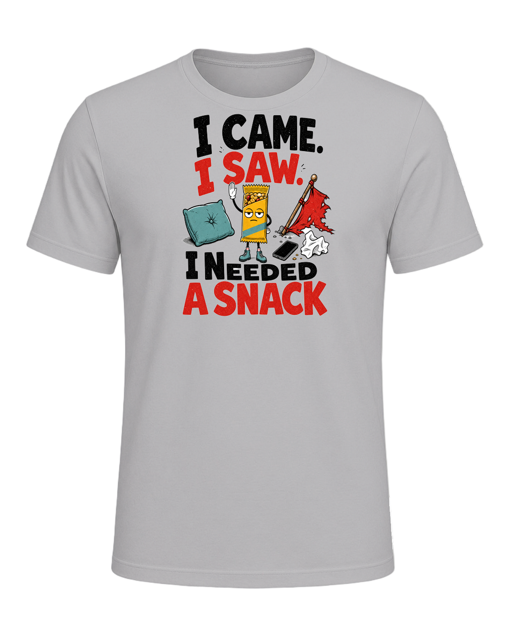I CAME. I SAW. I NEEDED A SNACK — Athletic Heather