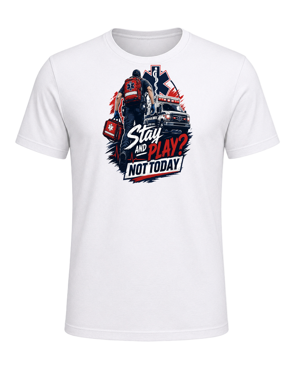 Stay and play? not today — White