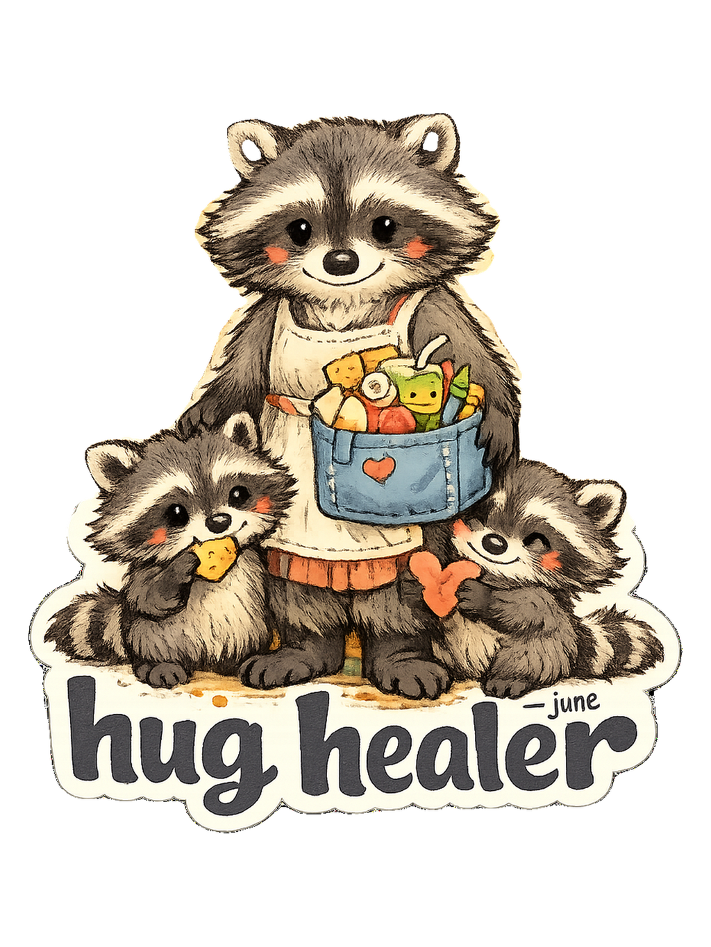 Snack Dealer, Hug Healer Tee