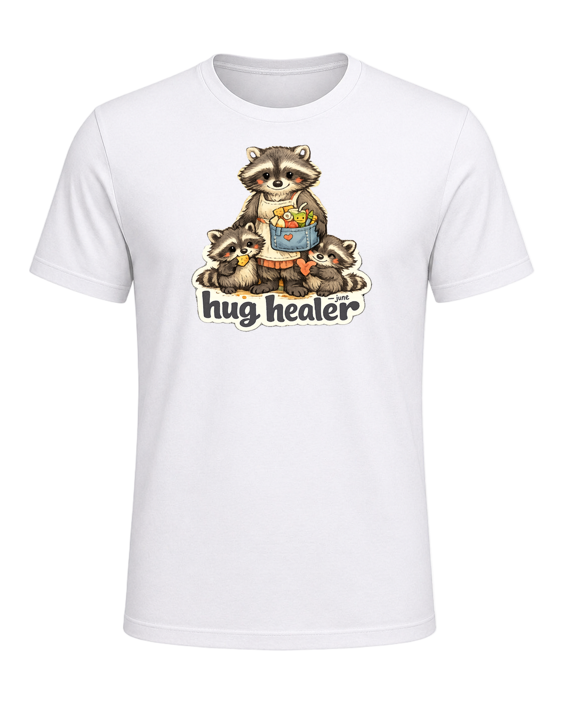 Snack Dealer, Hug Healer Tee — White