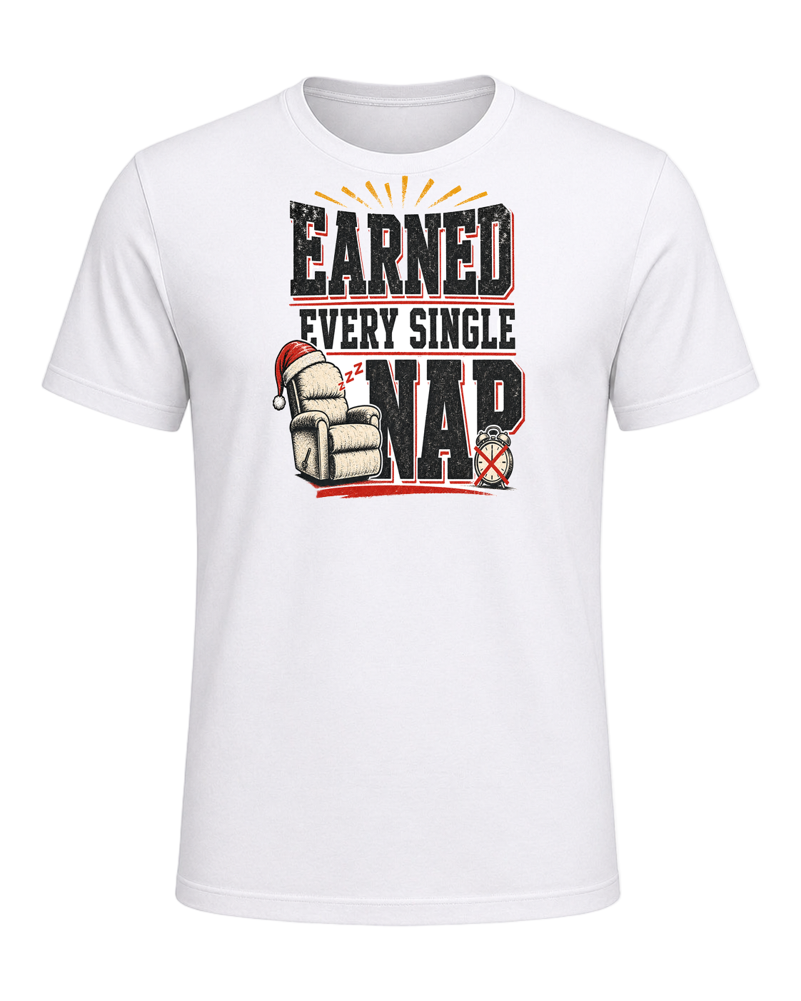 Earned every single nap — White