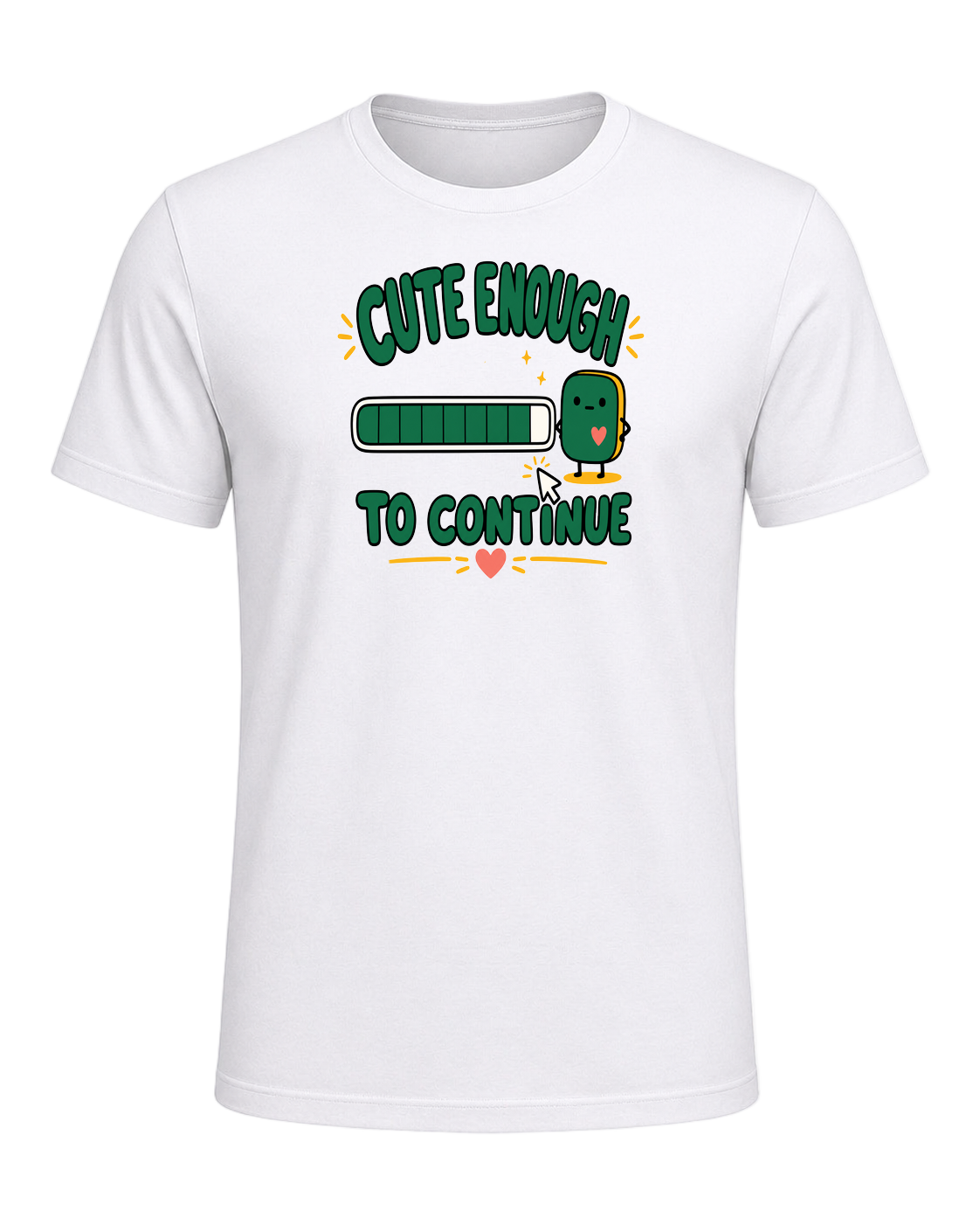 CUTE ENOUGH TO CONTINUE — White