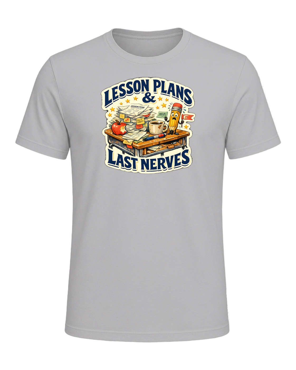 Lesson Plans & Last Nerves Tee — Athletic Heather