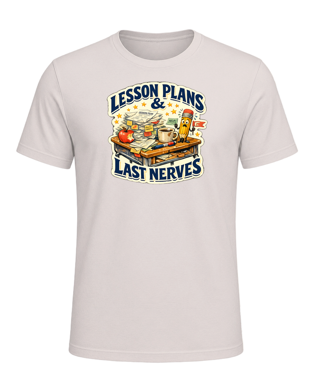 Lesson Plans & Last Nerves Tee — Heather Dust