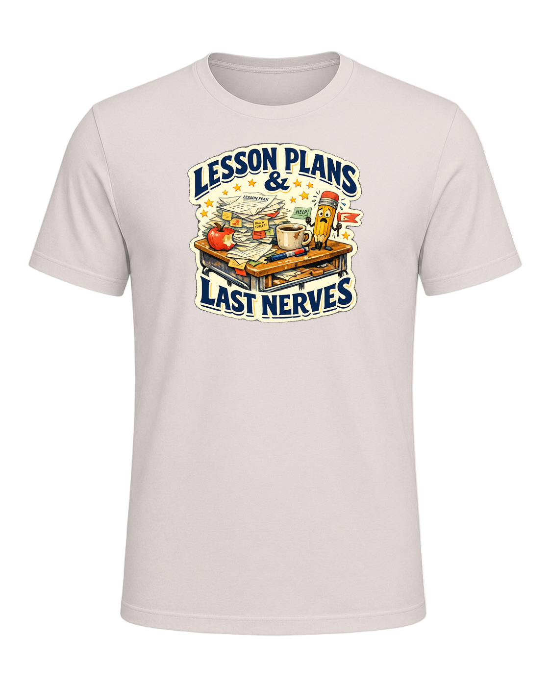 Lesson Plans & Last Nerves Tee — Heather Dust