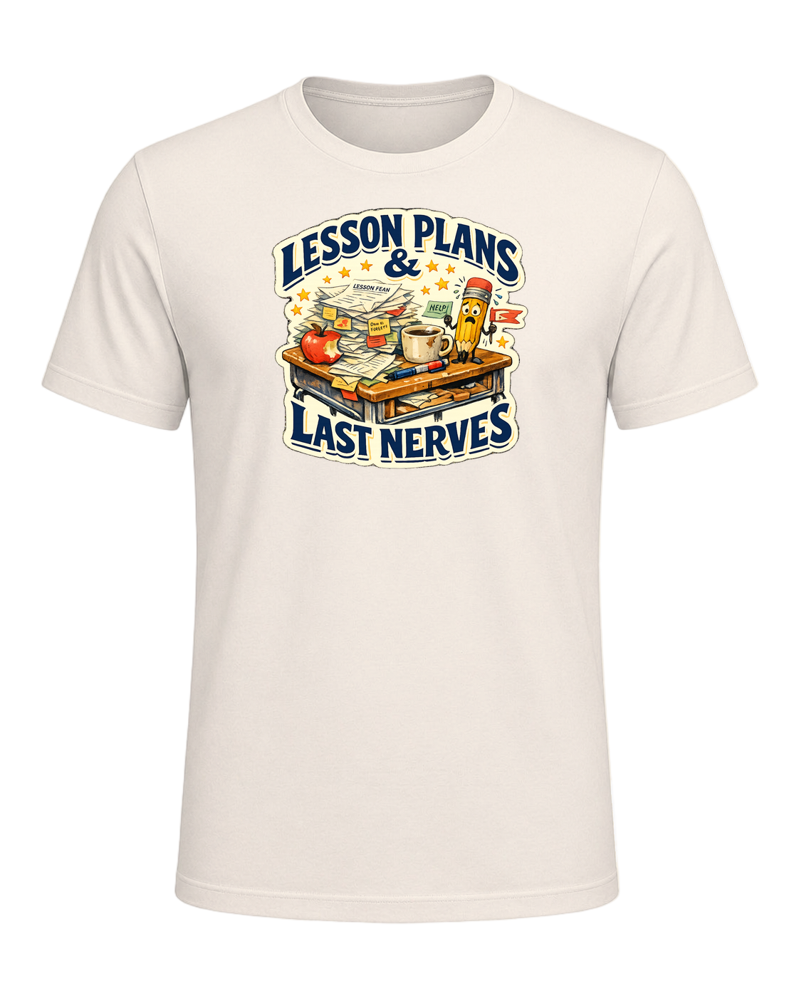 Lesson Plans & Last Nerves Tee — Natural