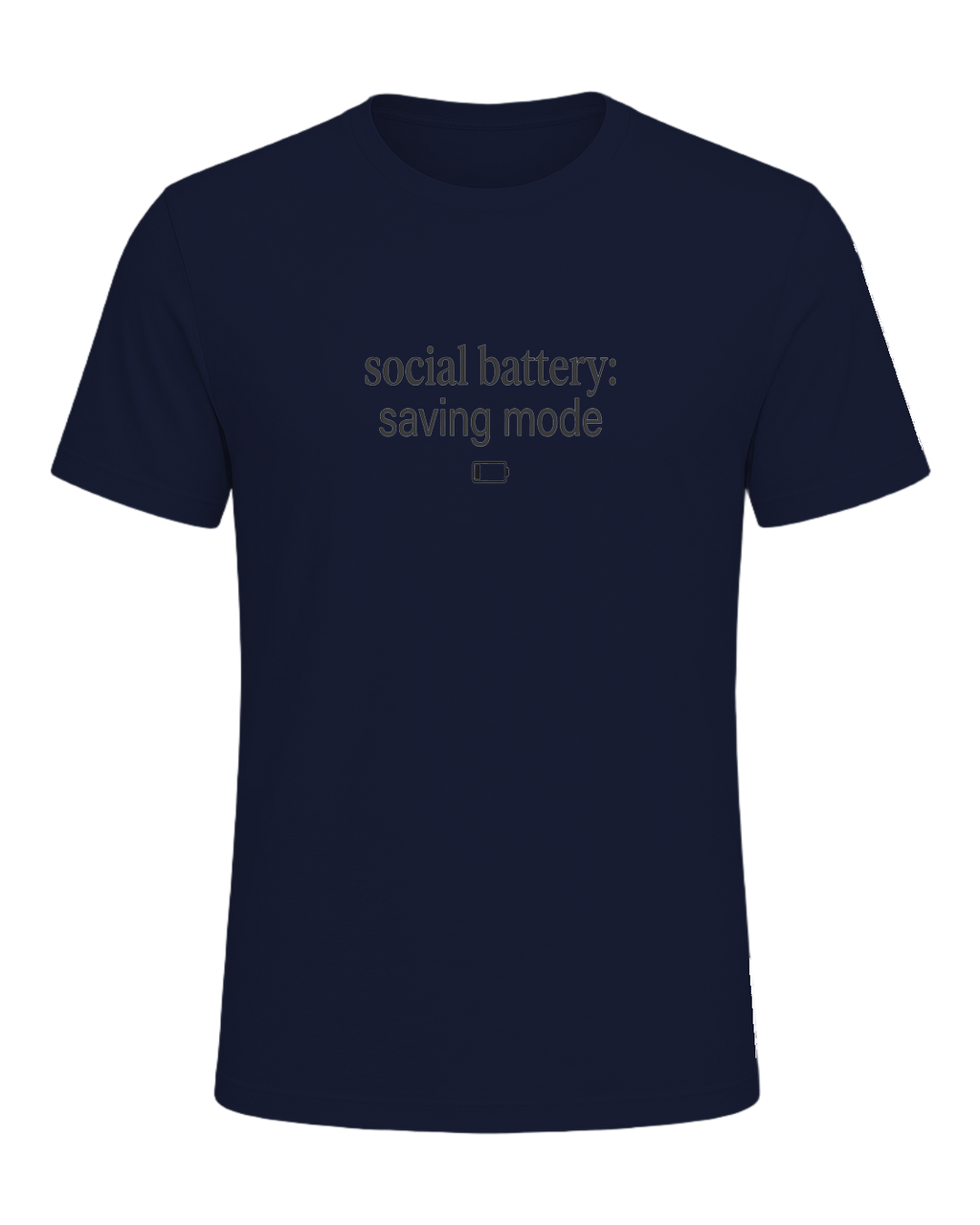 social battery: saving mode — Navy