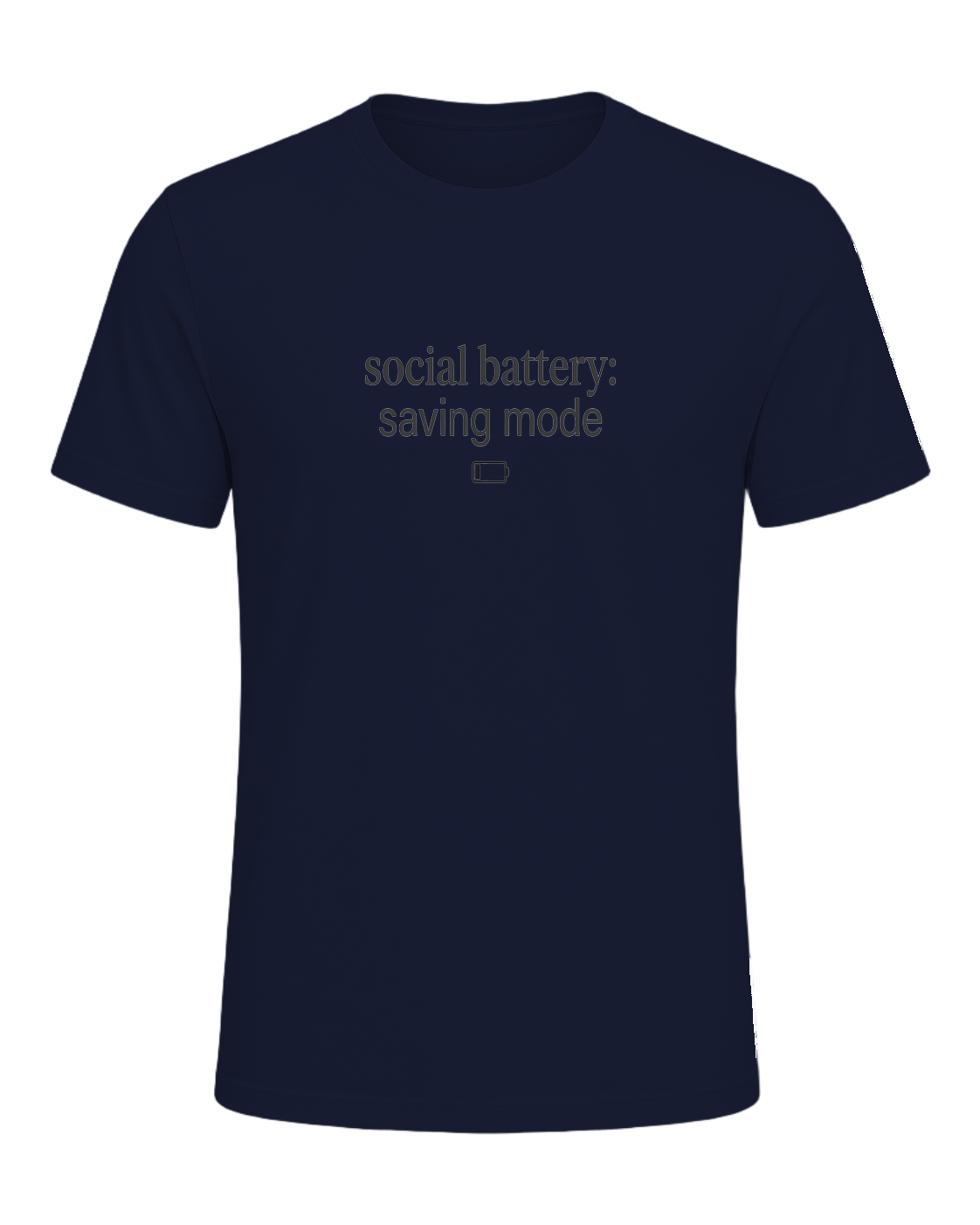social battery: saving mode — Navy