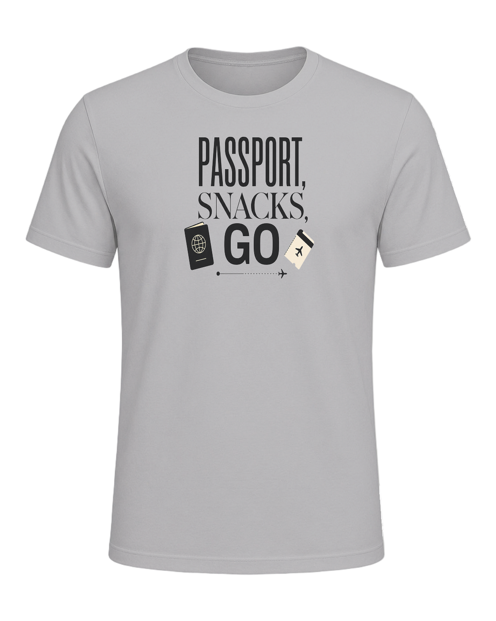PASSPORT, SNACKS, GO — Athletic Heather