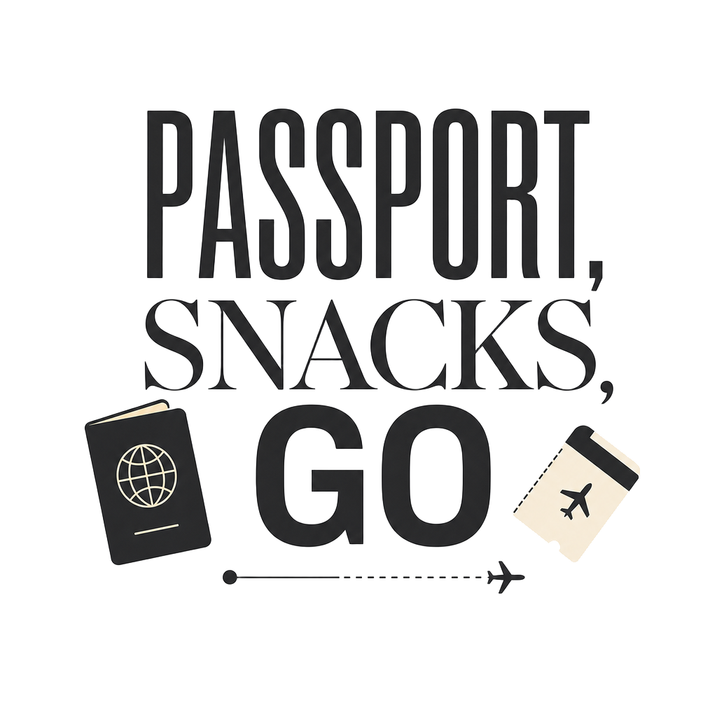 PASSPORT, SNACKS, GO