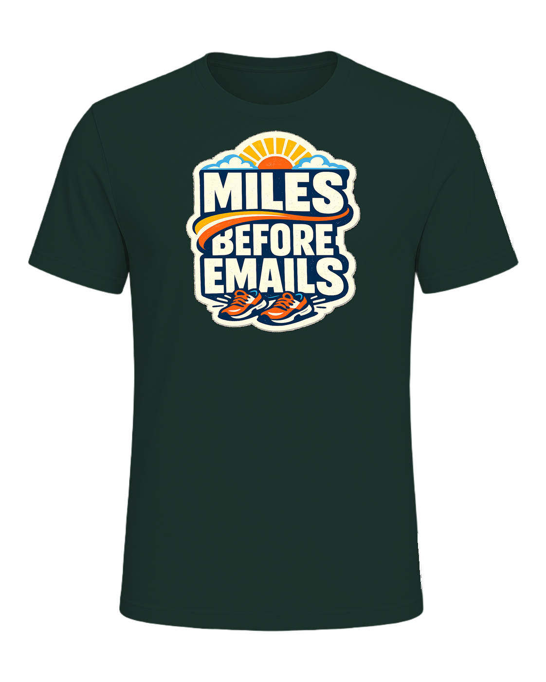 Miles Before Emails Tee — Forest