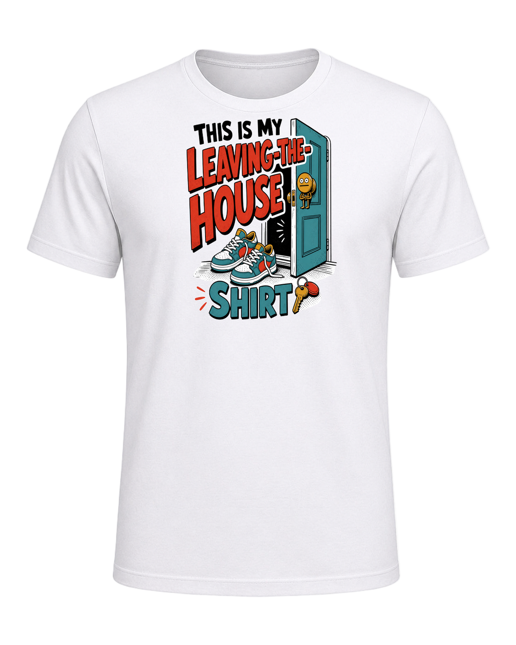THIS IS MY LEAVING-THE-HOUSE SHIRT — White