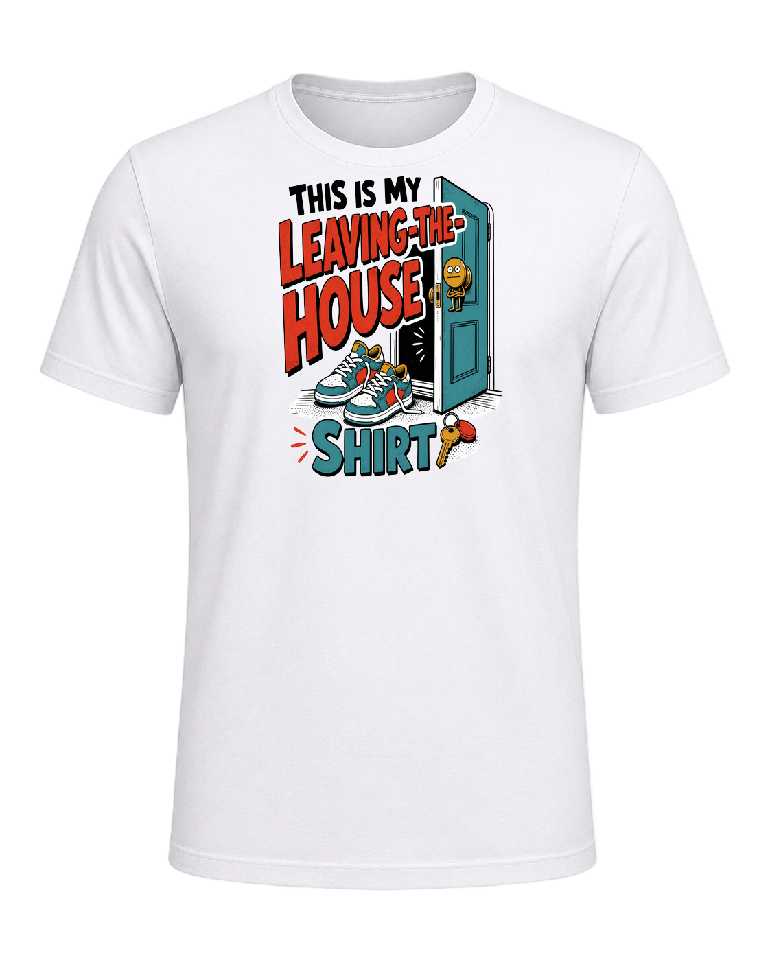 THIS IS MY LEAVING-THE-HOUSE SHIRT — White