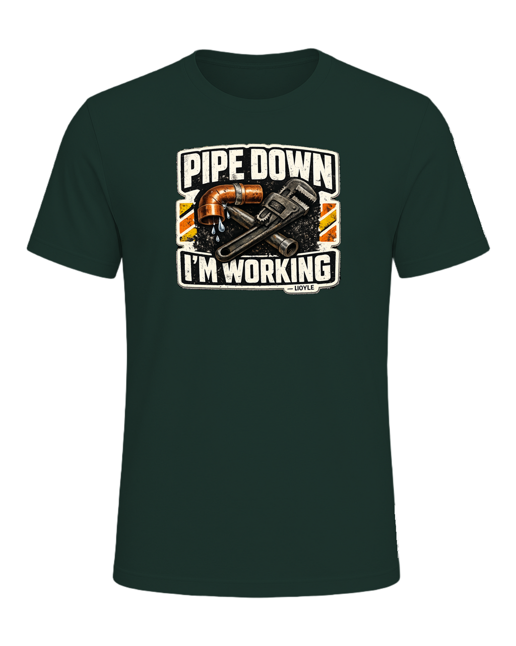 Pipe Down, I'm Working Tee — Forest