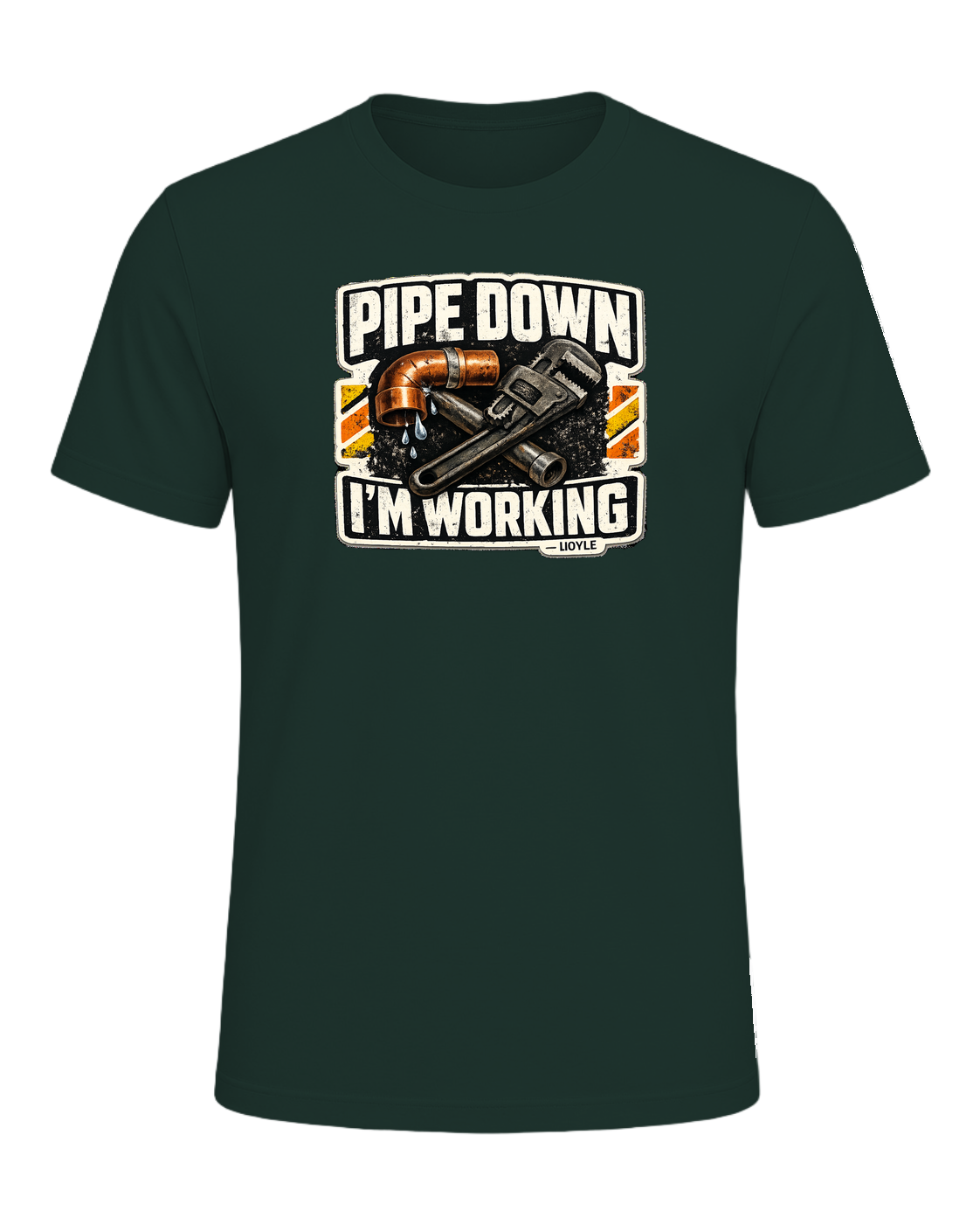 Pipe Down, I'm Working Tee — Forest