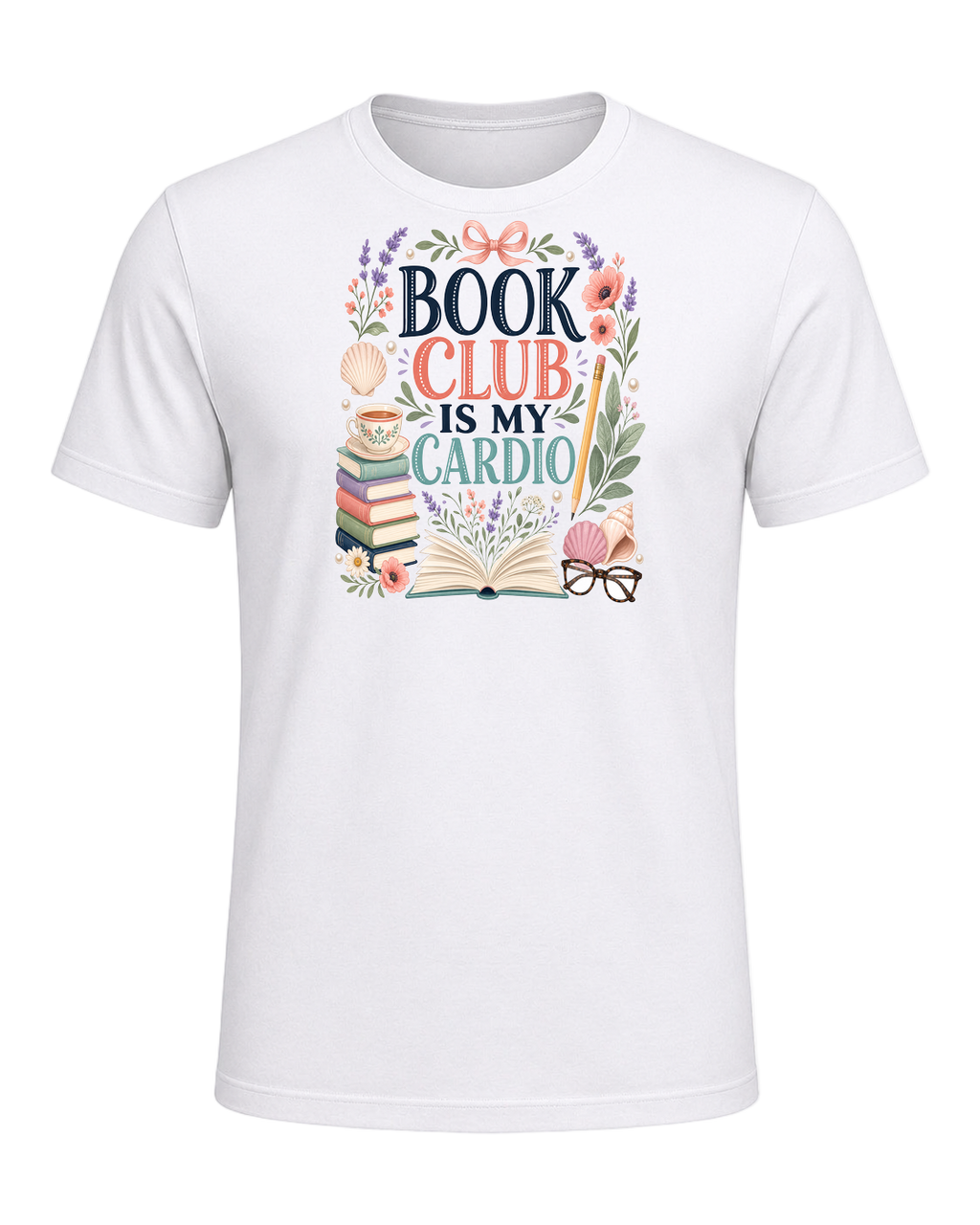 BOOK CLUB IS MY CARDIO — White