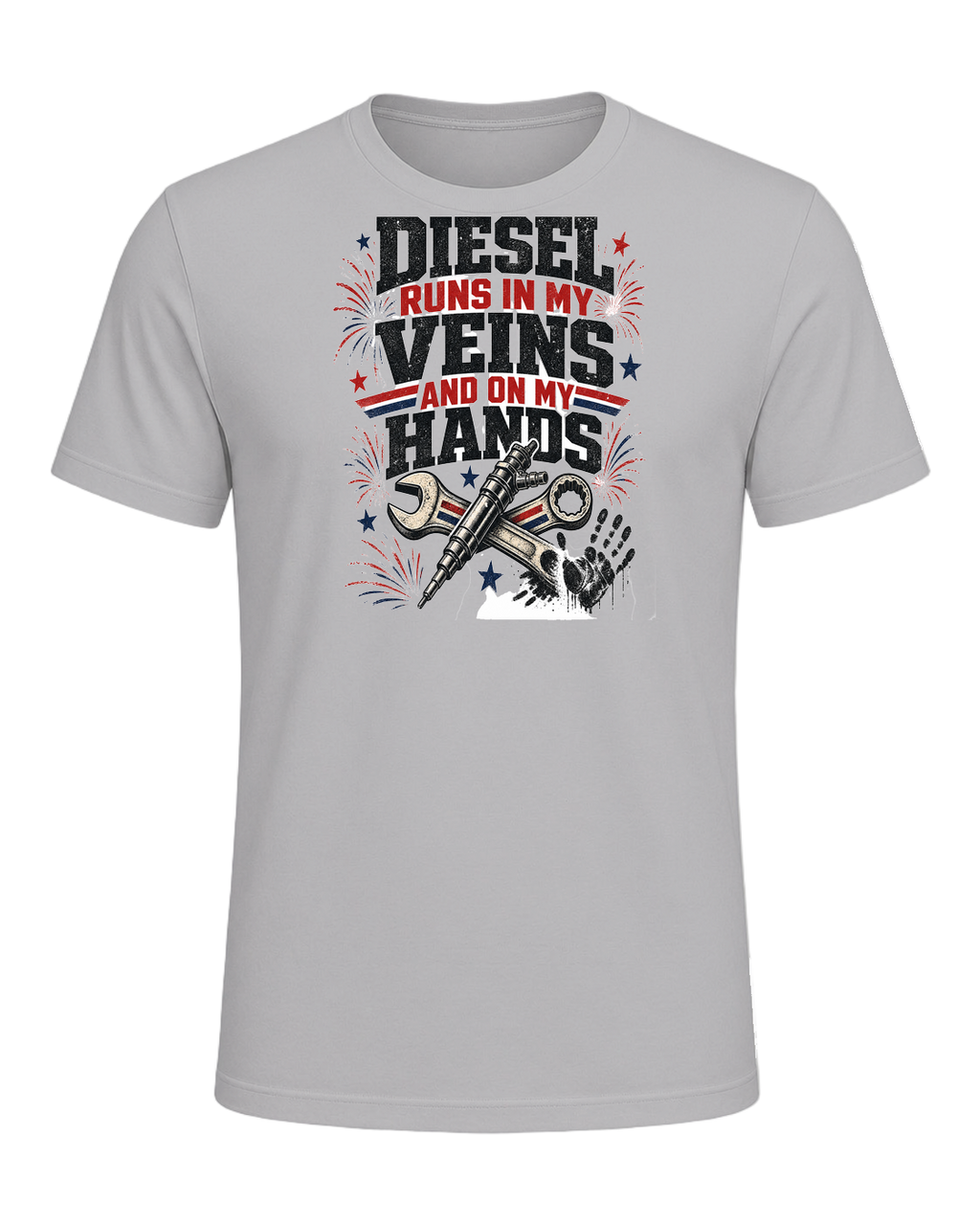 Diesel runs in my veins and on my hands — Athletic Heather