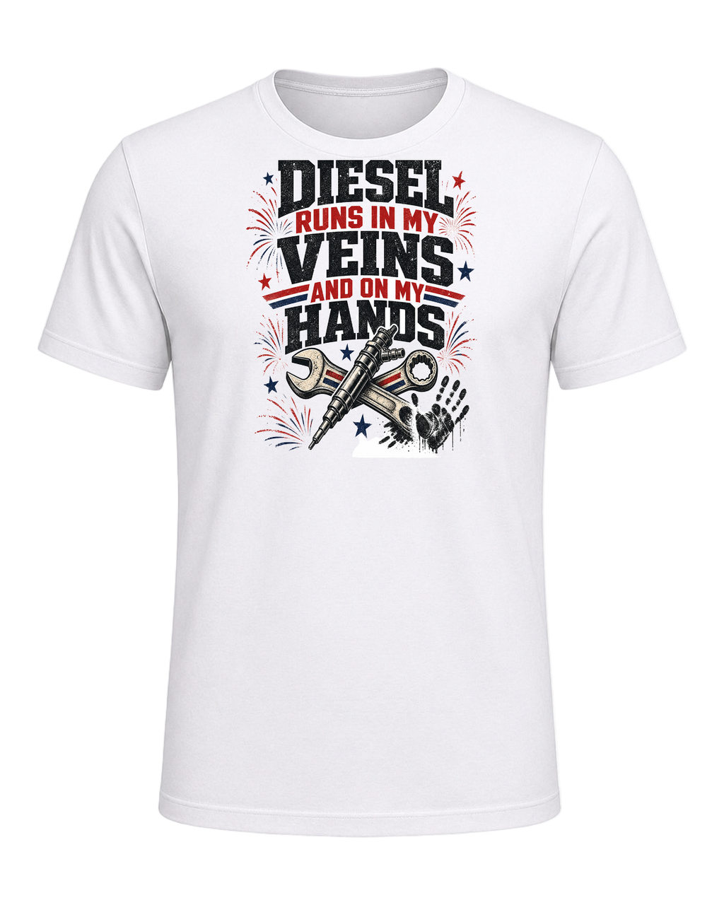 Diesel runs in my veins and on my hands — White