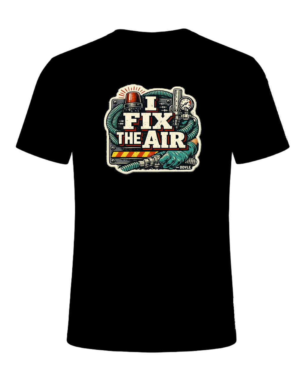 I Fix The Air Tee — Black