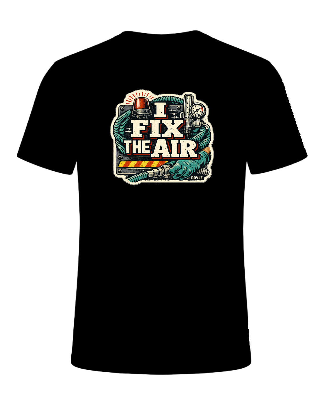 I Fix The Air Tee — Black