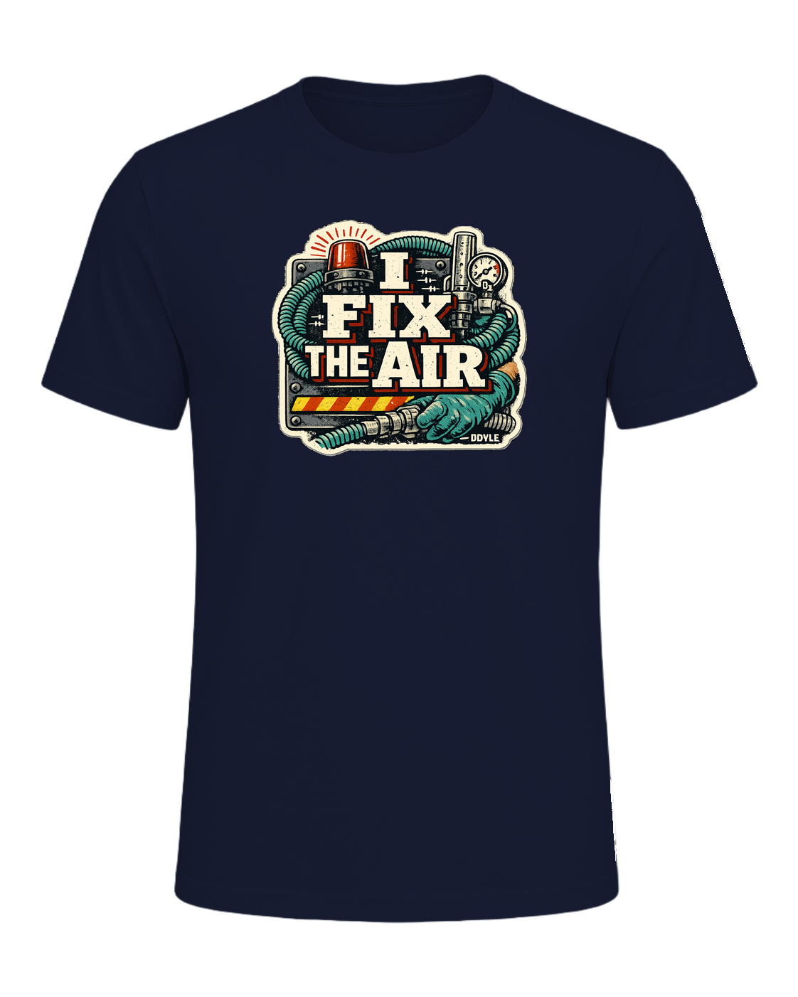 I Fix The Air Tee — Navy