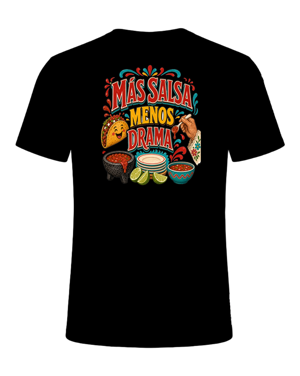 MÁS SALSA MENOS DRAMA — Black