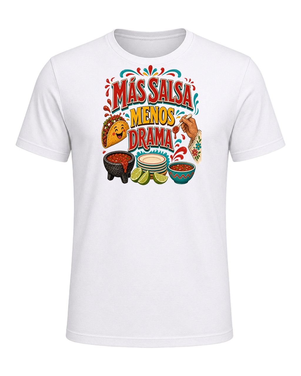 MÁS SALSA MENOS DRAMA — White
