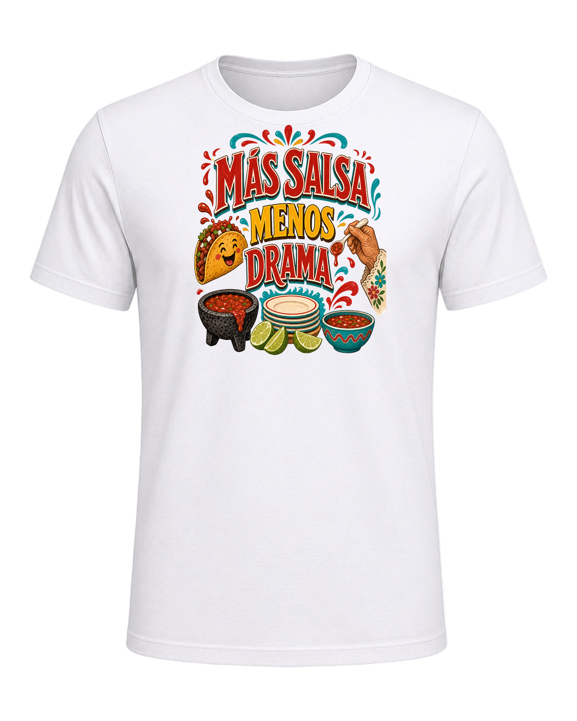 MÁS SALSA MENOS DRAMA — White
