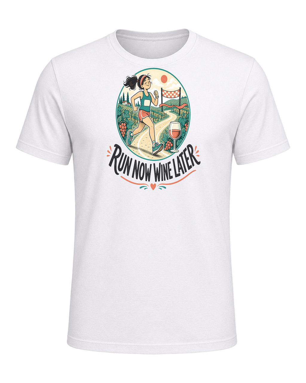 RUN NOW WINE LATER — White