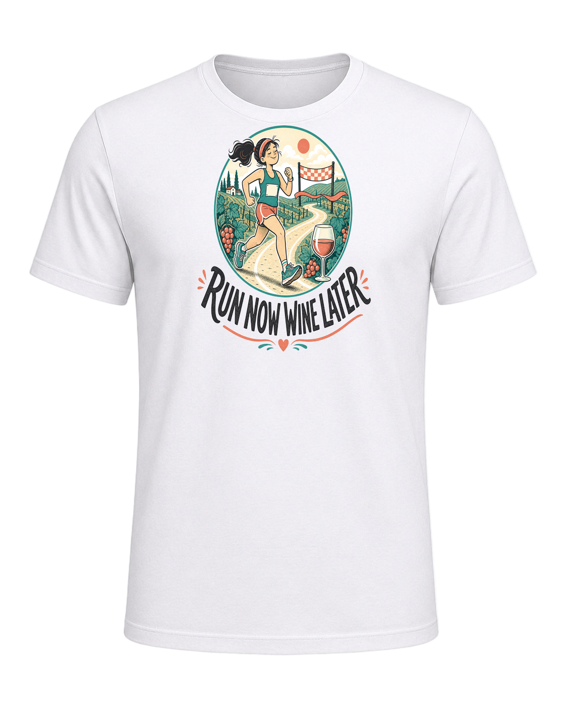RUN NOW WINE LATER — White