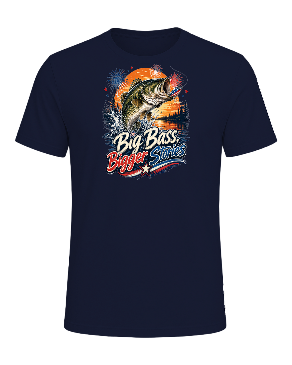 Bass Fishing Obsessed — Navy